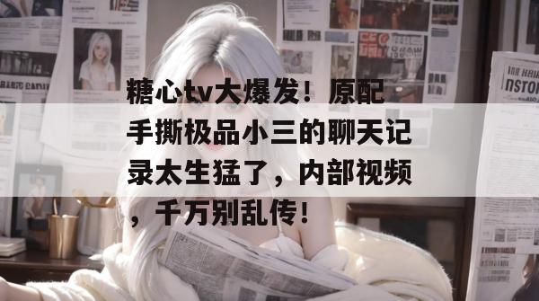 糖心tv大爆发！原配手撕极品小三的聊天记录太生猛了，内部视频，千万别乱传！
