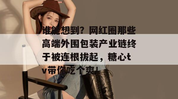谁能想到？网红圈那些高端外围包装产业链终于被连根拔起，糖心tv带你吃个爽！